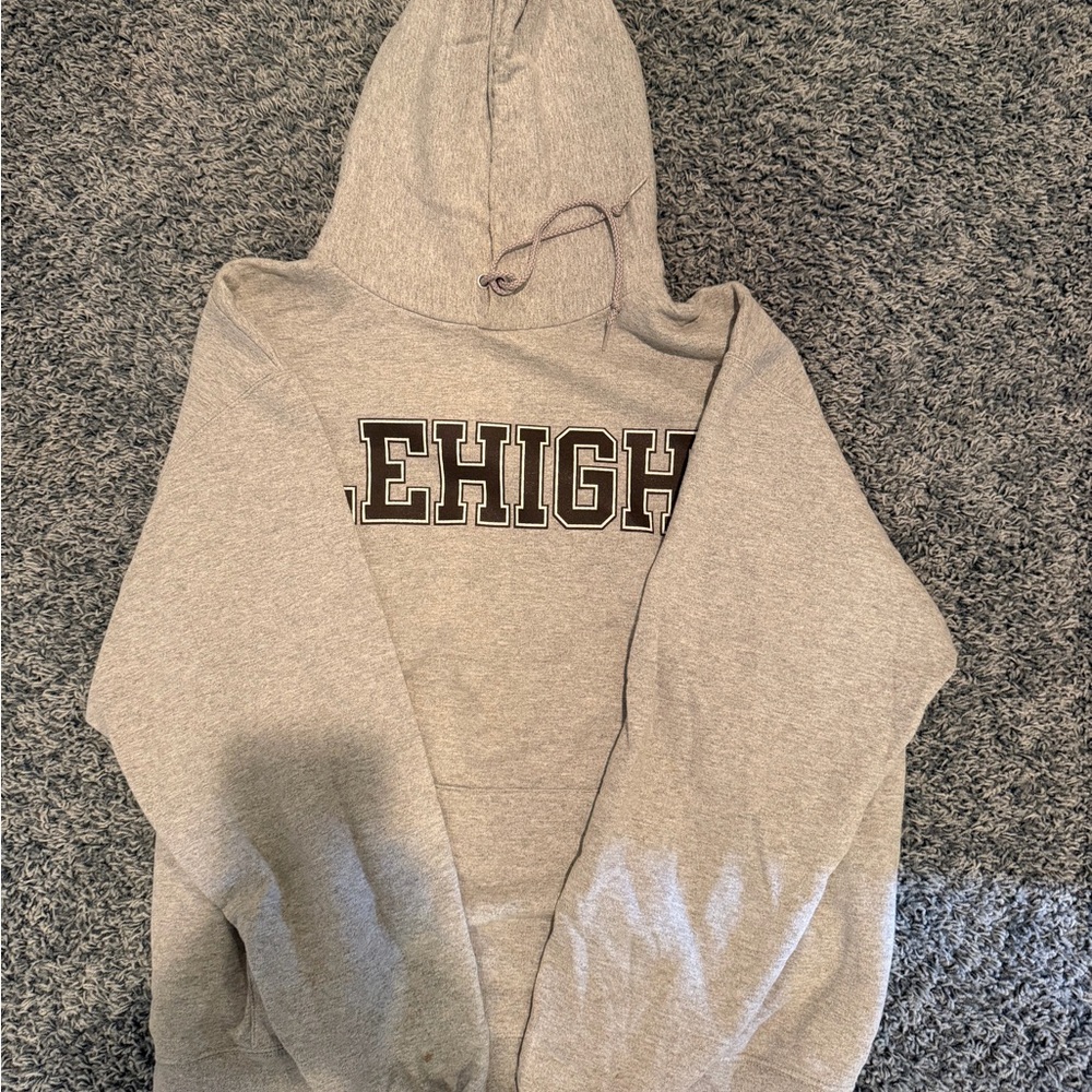 Champion Gray 'LEHIGH' Hooded Sweatshirt